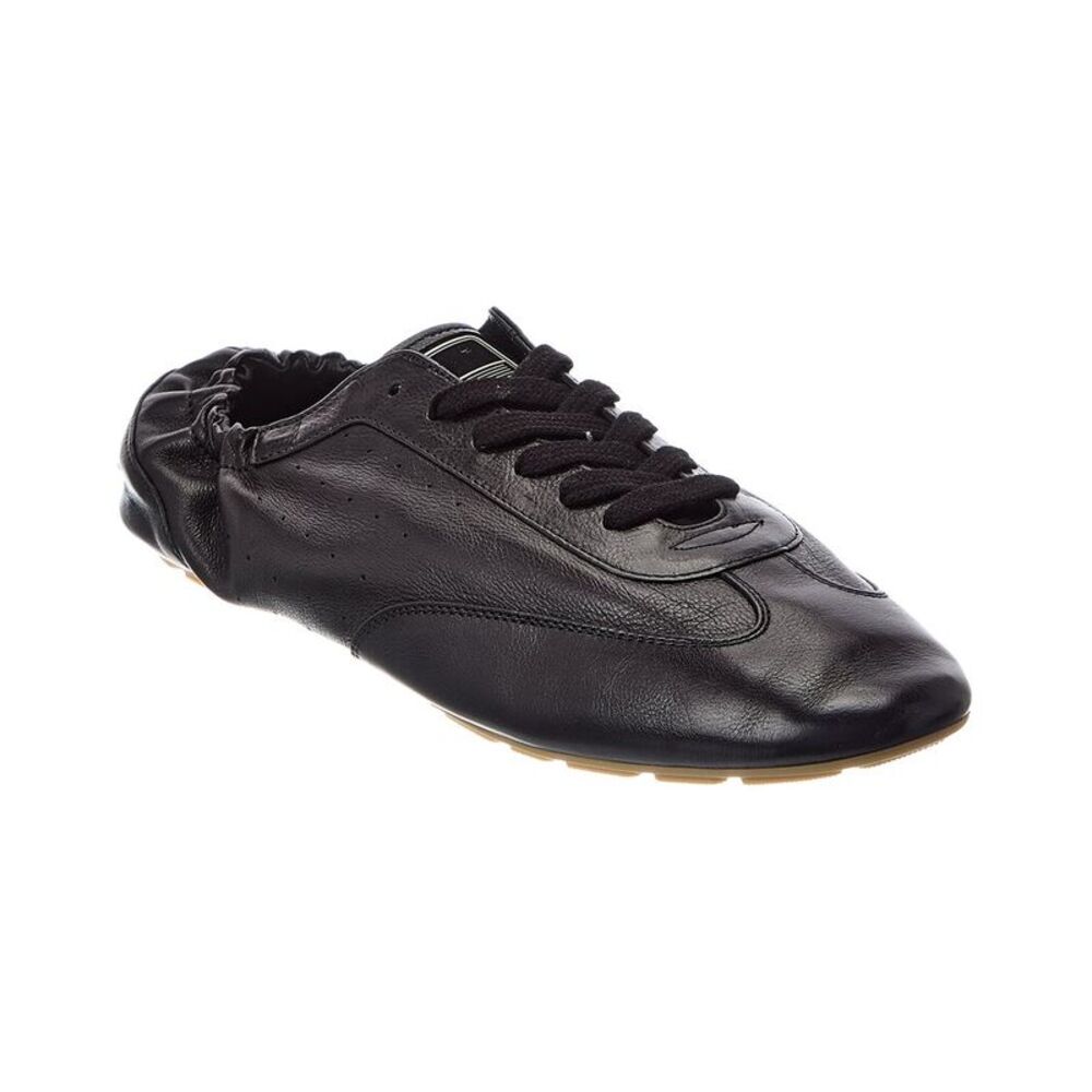 Saint Laurent Lewis Leather Sneaker, Black